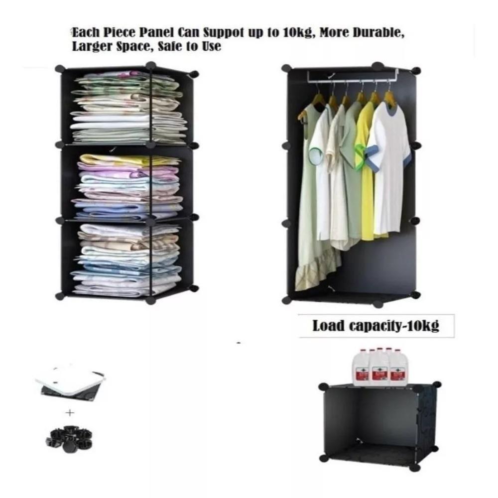 Guarda Roupa Infantil Organizador Armario Sapateira Brinquedos Modular Castelo Multiuso Prateleiras - 5