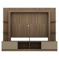 Rack Com Painel Tv 65" Madeirado/Lacca Fumê - 3