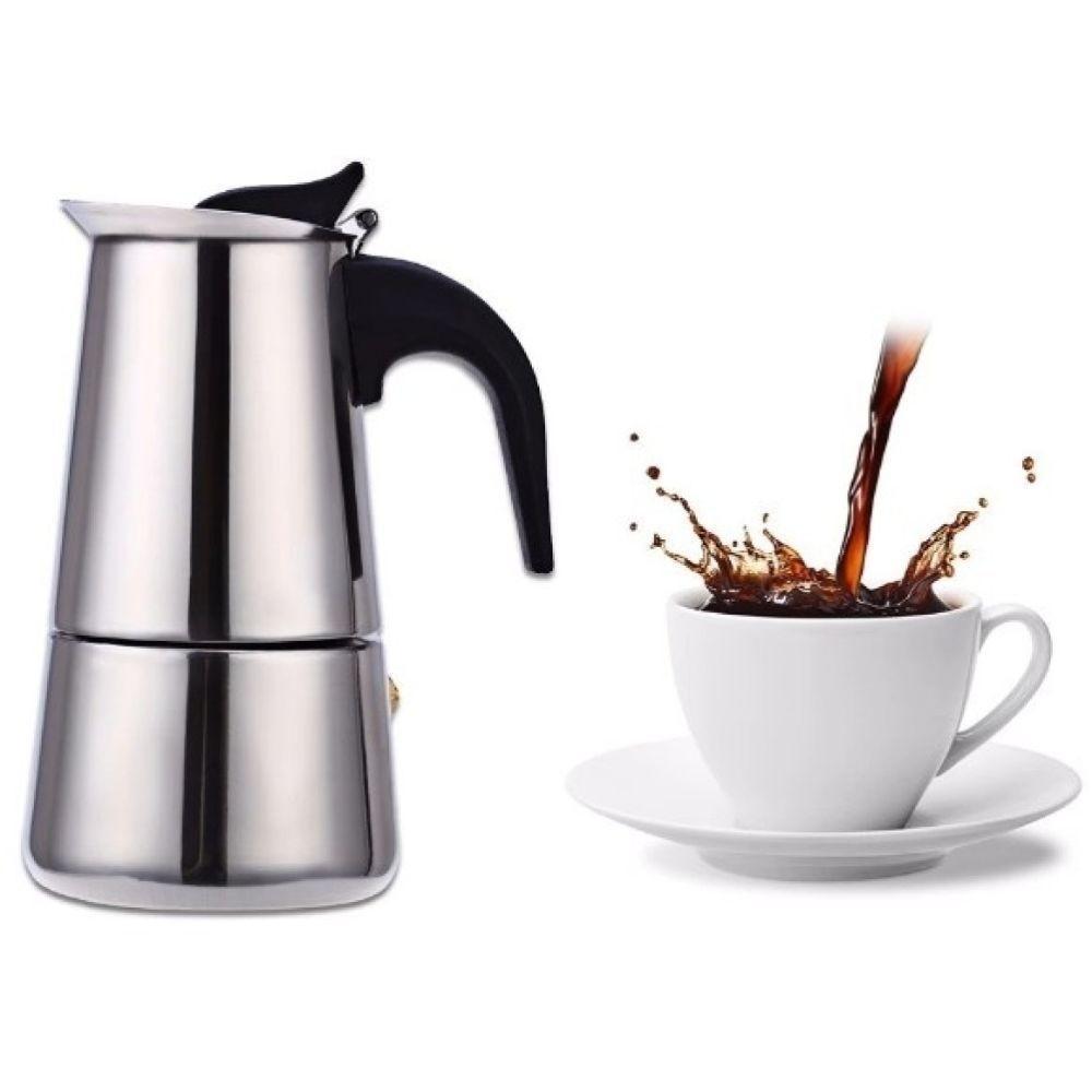 Cafeteira Bule Jarra Italiana Inox Para 6 Xícaras 300ml - 2