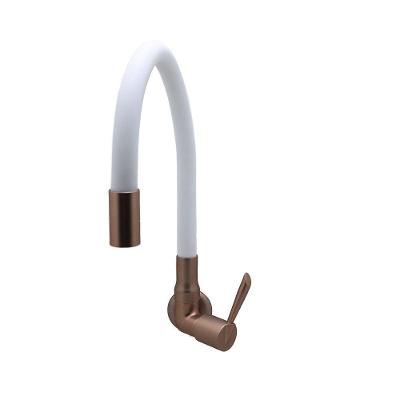 Torneira De Parede Flexível Branco E Cobre ¼ De Volta 3068 C29 -bognar