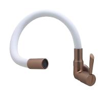 Torneira De Parede Flexível Branco E Cobre ¼ De Volta 3068 C29 -bognar - 3