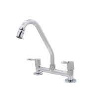 Torneira Misturador Cozinha Pia Bancada Mesa Alavanca Cromado 1/4 De Volta Metal Luxo - 1