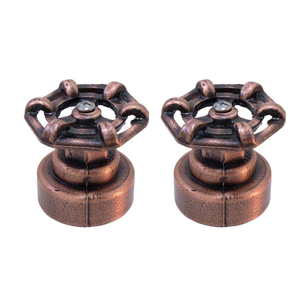 Kit 2 Acabamento Registro Industrial Pressão Gaveta Cobre Velho Padrão Deca - 1