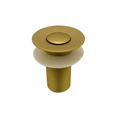 Válvula Click Automática Para Cuba De Lavatório Banheiro Dourado Gold Fosco