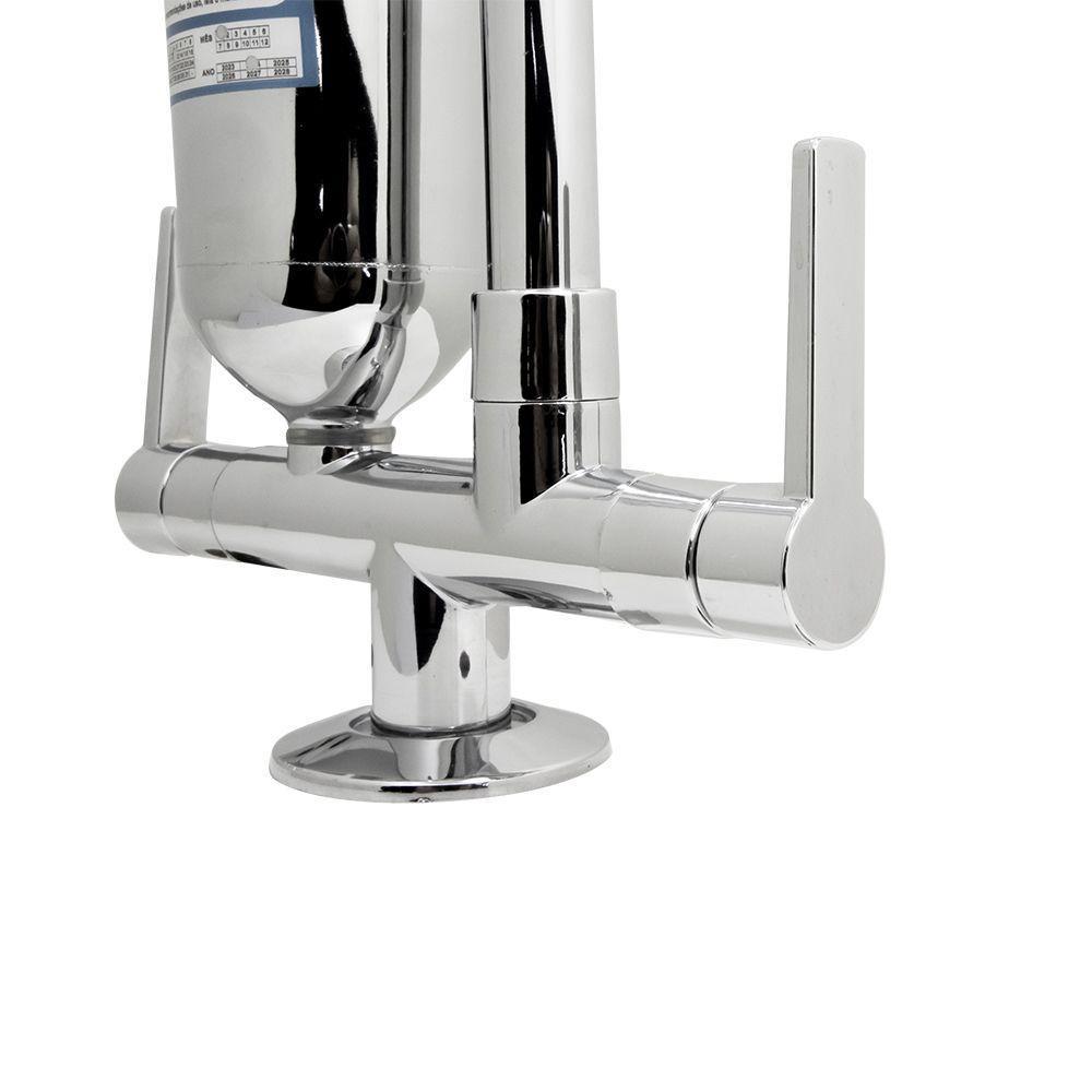 Torneira Cozinha Filtro Purificador Mesa Bancada Bica Móvel 1/4v Cromado Abs Luxo - 5