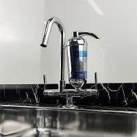 Torneira Cozinha Filtro Purificador Mesa Bancada Bica Móvel 1/4v Cromado Abs Luxo - 2