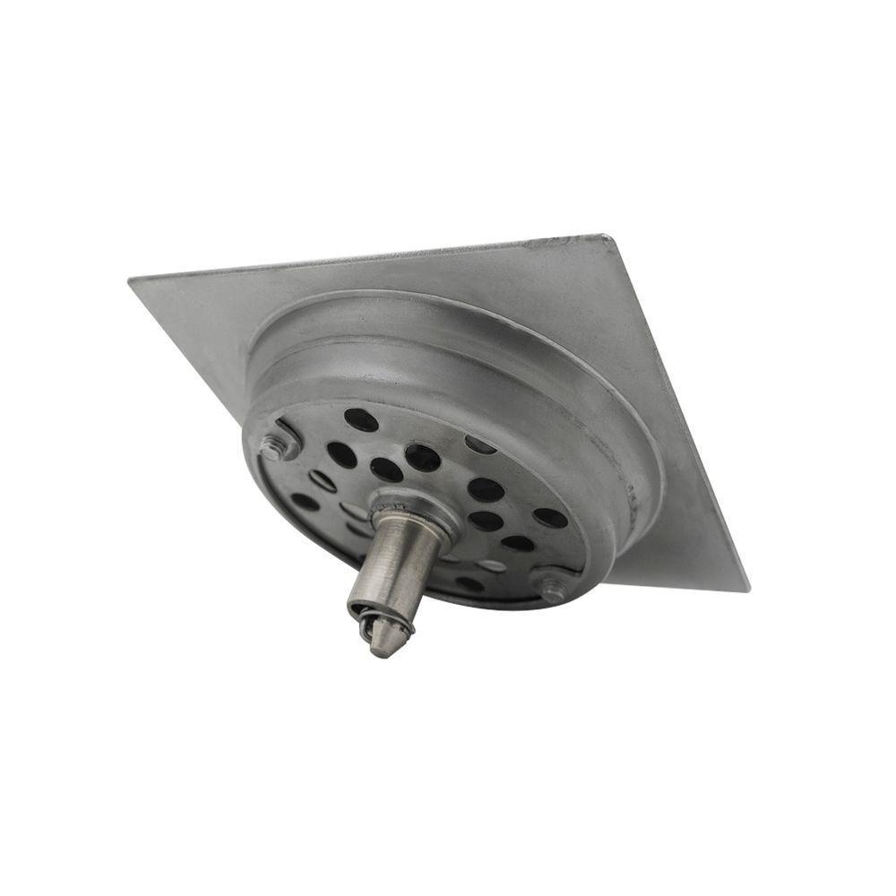 Ralo Click Banheiro Inteligente Quadrado Cromado 10x10 Cm - 3