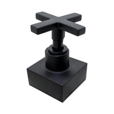 Acabamento Registro Pressão Ou Gaveta Quadrado Banheiro Padrão Deca Preto Luxo Metal