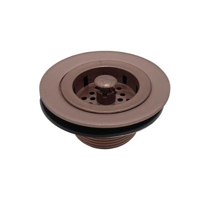 Válvula Americana Cozinha Pia Metal Com Cesta Abs Cobre Rosé Fosco 3.1/2