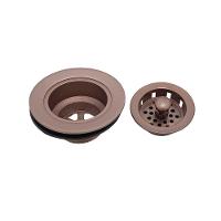 Válvula Americana Cozinha Pia Metal Com Cesta Abs Cobre Rosé Fosco 3.1/2 - 3