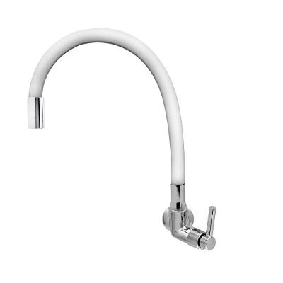 Torneira Cozinha Parede Tubo Flexível Color Branco C29