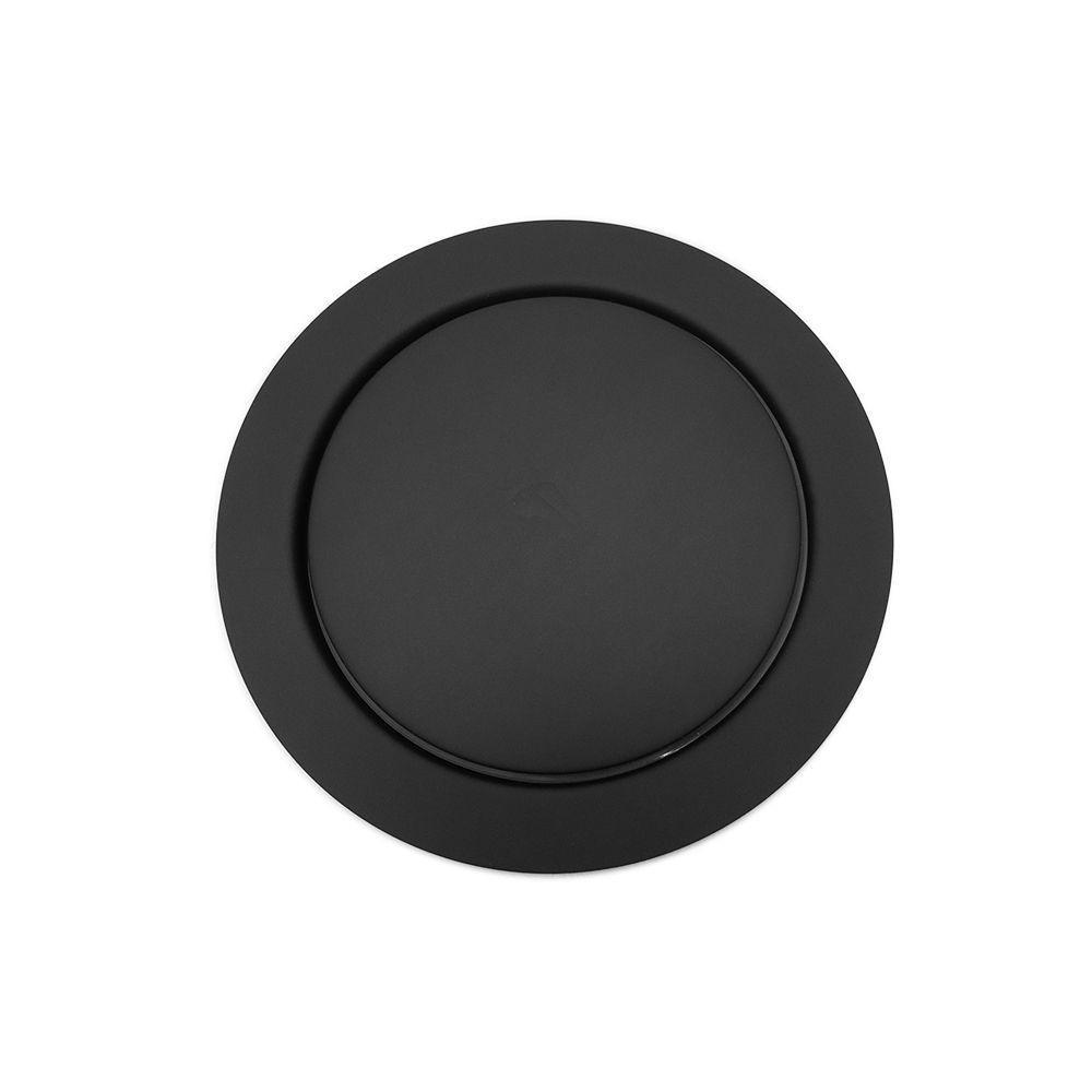 Ralo Click Automático Inteligente Para Banheiro Redondo 10x10cm Preto Fosco Luxo - 1