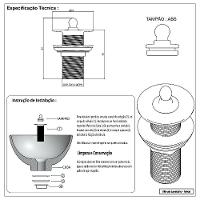 Kit Torneira Banheiro Industrial Rustico Parede Cobre Velho + 1 Valvula Lavatório - 8