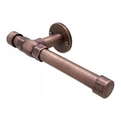 Acessório Lavatório Industrial Rustico Papeleira Porta Papel Rosé Cobre Velho Metal Luxo