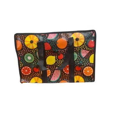 Bolsa Mala Sacola Feira Viagem Armazenamento Multiuso Dobrável Em Lona Impermeável Com Ziper