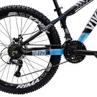Bicicleta Aro 26 Bike Vikingx Freeride 21v Freio A Disco Preto Azul - 3