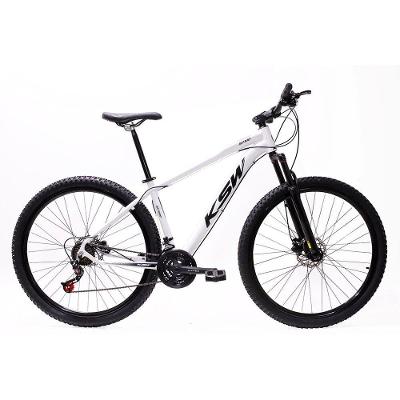 Bicicleta Aro 29 Bike Ksw Xlt 21 Marchas Alumínio Freio A Disco Branco -ad Preto