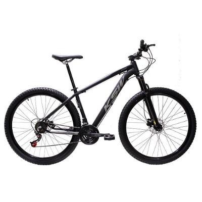 Bicicleta Aro 29 Bike Ksw Xlt 21 Marchas Alumínio Freio A Disco Preto Fos -ad Prata 21