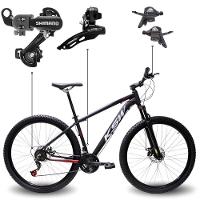 Bicicleta Aro 29 Bike Ksw Xlt Shimano Freio Hidráulico 21 Marchas Preto Fos -ad Verme Bco - 1