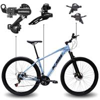 Bicicleta Aro 29 Bike Ksw Xlt Shimano Freio Hidráulico 21 Marchas Azul Claro -ad Pto 19 - 1