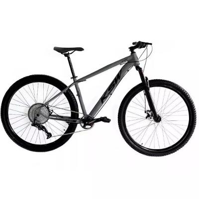Bicicleta Aro 29 Ksw 12 Vel Alumínio Suspensão 80mm Freios A Disco Grafite Fosco -ad Pto 15