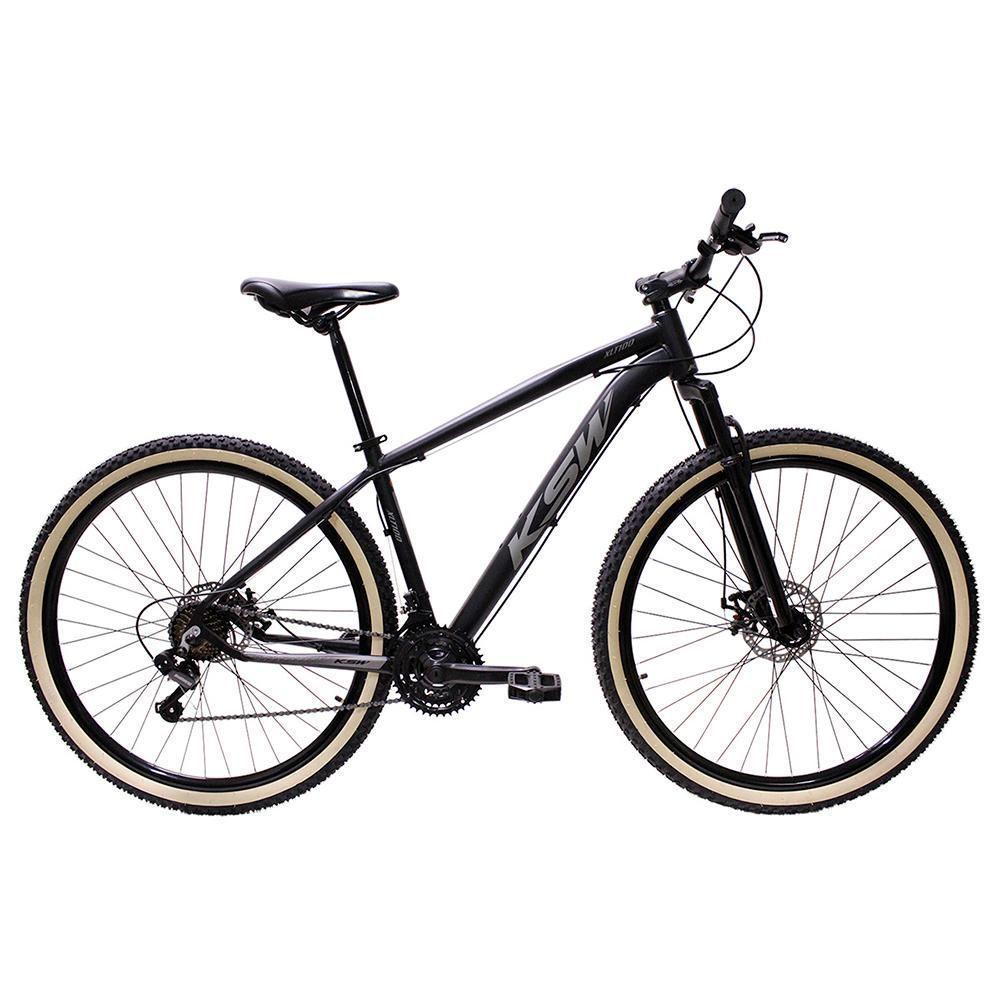 Bicicleta Aro 29 Ksw 21 Marchas Alumínio Cambio Shimano Preto Fos -ad Prata - 1
