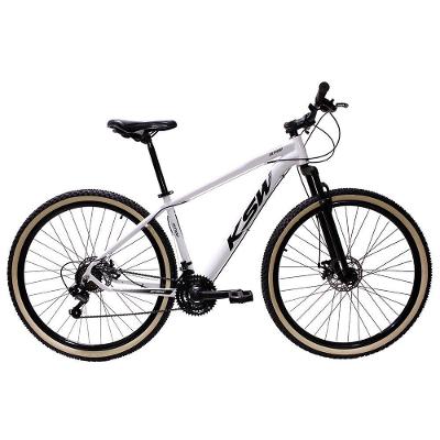 Bicicleta Aro 29 Ksw 21 Marchas Alumínio Cambio Shimano Freio A Disco Branco -ad Preto 17