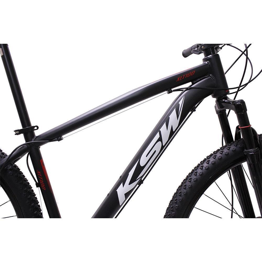 Bicicleta Aro 29 Ksw Bike Alumínio Câmbios Shimano 21 Marchas Preto Fos -ad Verme Bco 17 - 2
