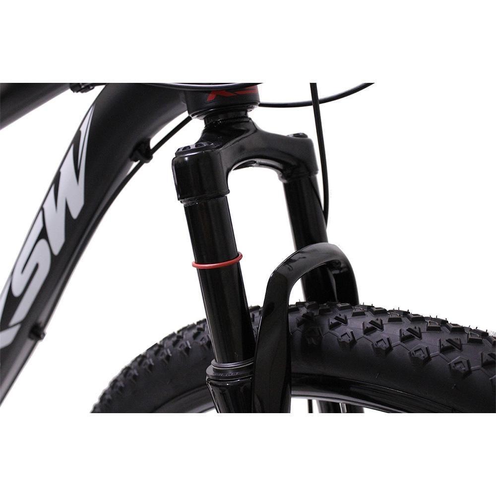 Bicicleta Aro 29 Ksw Bike Alumínio Câmbios Shimano 21 Marchas Preto Fos -ad Verme Bco 17 - 5