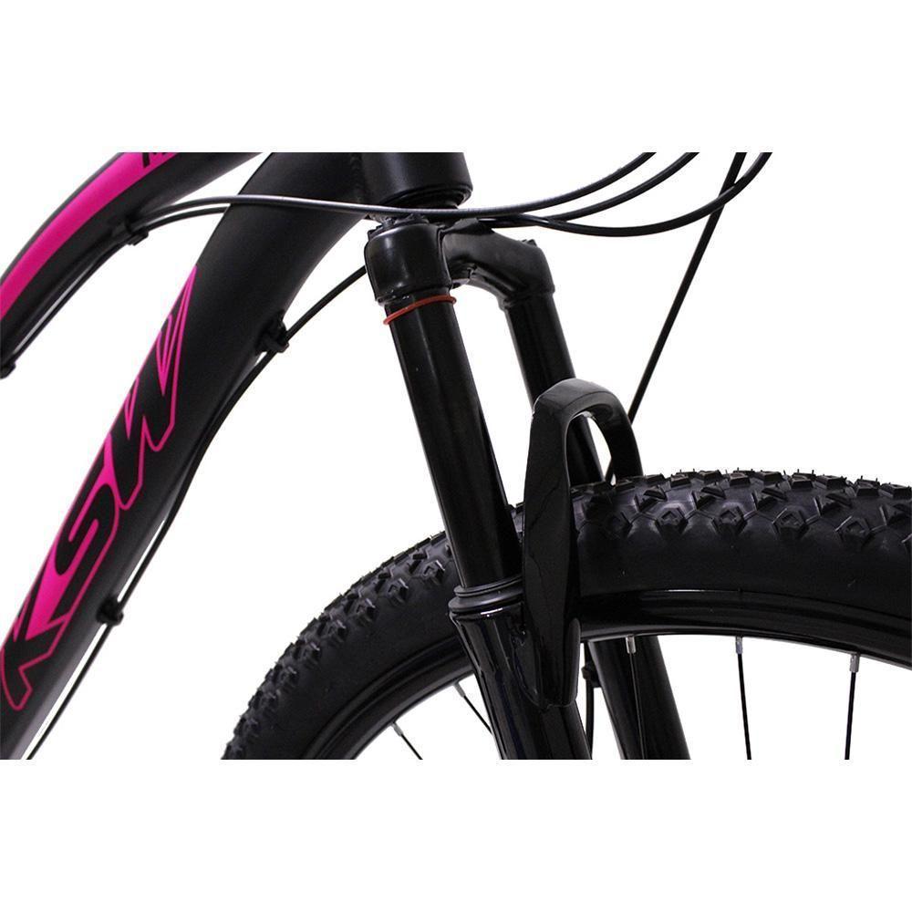 Bicicleta Aro 29 Ksw Bike Feminina Shimano Freio A Disco 21 Marchas Preto Fos -ad Rosa 17 - 2