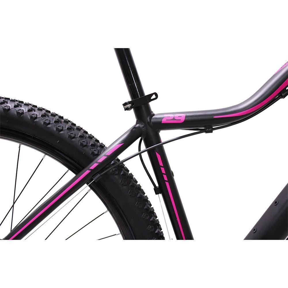 Bicicleta Aro 29 Ksw Bike Feminina Shimano Freio A Disco 21 Marchas Preto Fos -ad Rosa 17 - 4