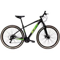 Bicicleta Aro 29 Ksw 21 Marchas Alumínio Cambio Shimano Preto Fos -ad Verde E Verde - 1