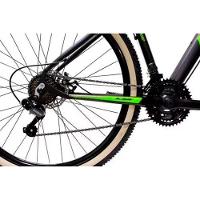 Bicicleta Aro 29 Ksw 21 Marchas Alumínio Cambio Shimano Preto Fos -ad Verde E Verde - 3