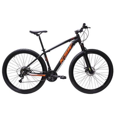Bicicleta Aro 29 Ksw Bike Alumínio Câmbios Shimano 21 Marchas Preto Fos -ad Laranja 15