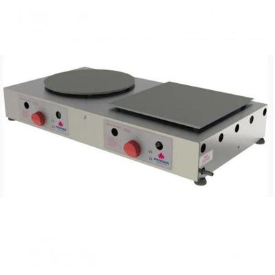 Máquina Crepeira Progás Inox Gás Glp 2 Chapas - Prkf-202g