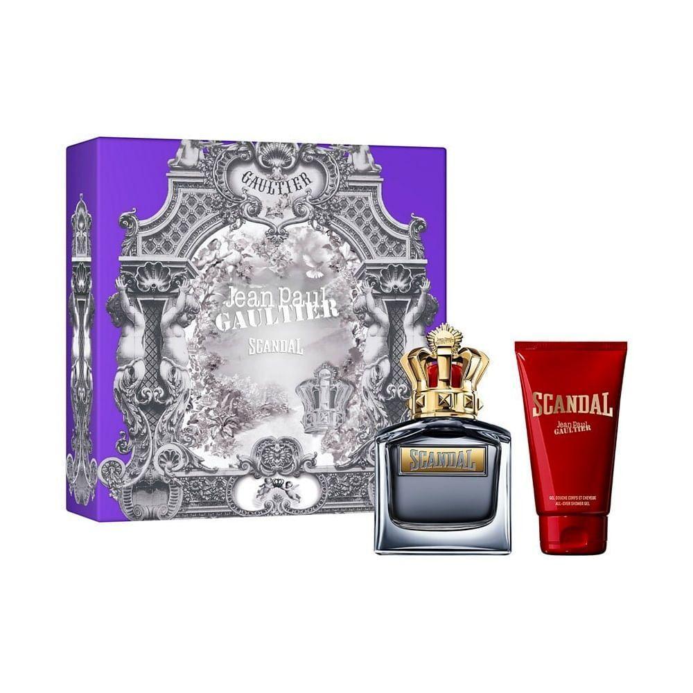 Kit Jean Paul Gaultier Scandal Pour Homme Masculino - Edt 100ml + Shower Gel 75ml - 1