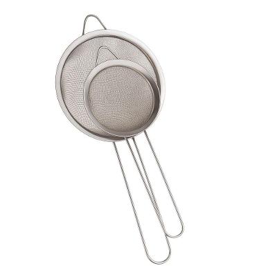 Jogos Peneiras Aço Inox 2 Peças 12cm E 16cm Para Cozinha Preparos