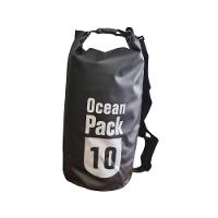 Bolsa Saco Estanque A Prova D'água 10l Reforçada Com Alça Passeio Aquático Mergulho Pescaria Natação Canoagem Preto - 1