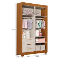 Dormitório Infantil Zaki Guarda Roupa, Cômoda E Berço Evolution Areia Reller Móveis Areia Fosco-savana - 3