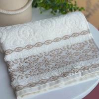 Toalha De Rosto Avulsa Delicato 01 Peça 100% Algodão 450g/m² Extra Macio - Palha Pérola - 2