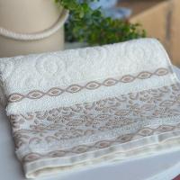 Toalha De Rosto Avulsa Delicato 01 Peça 100% Algodão 450g/m² Extra Macio - Palha Pérola - 3