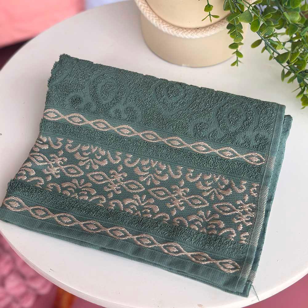 Toalha De Rosto Avulsa Delicato 01 Peça 100% Algodão 450g/m² Extra Macio - Verde Erva Doce - 1
