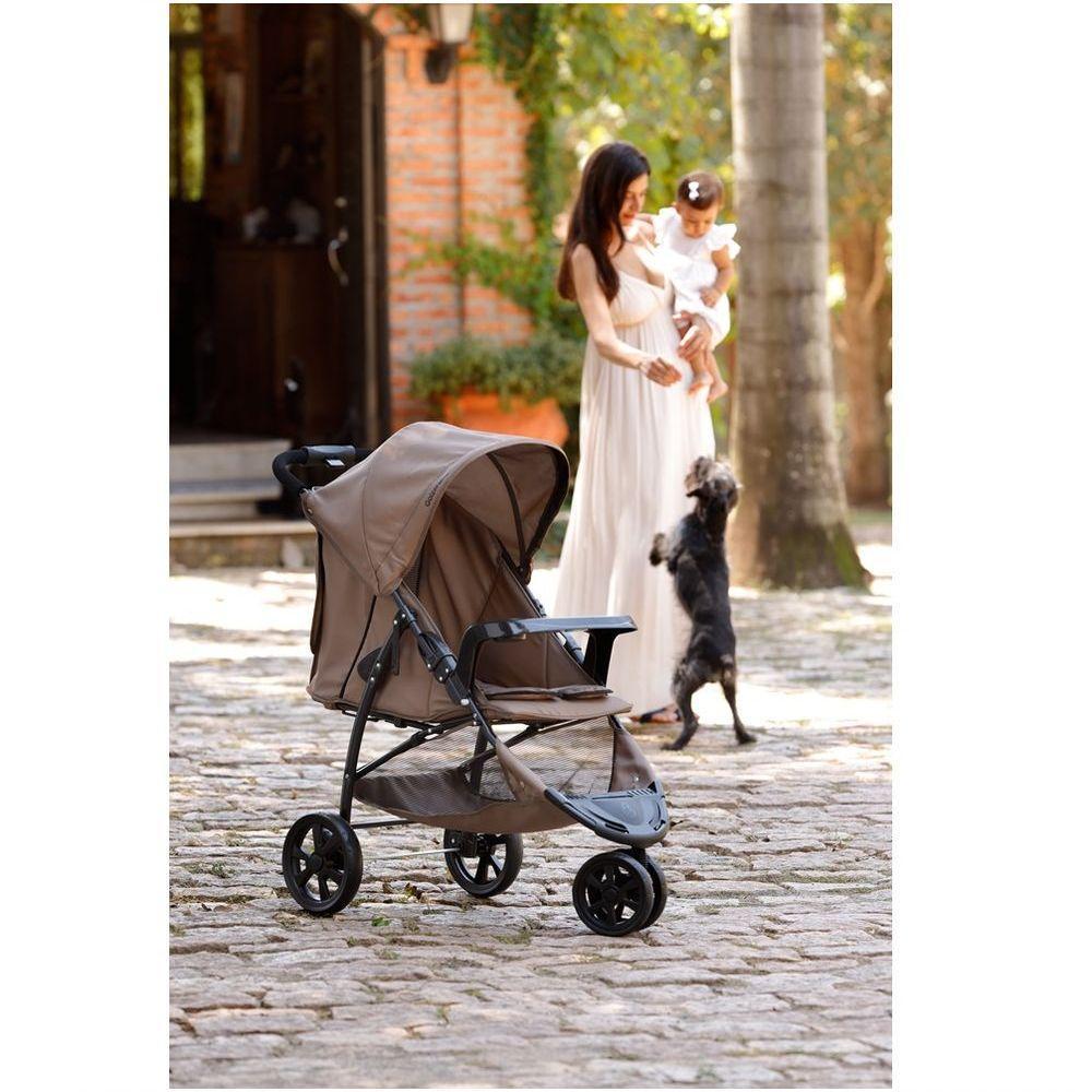 Carrinho De Bebê Galzerano Com 3 Rodas Cross Trail 1450 Toffee - 2