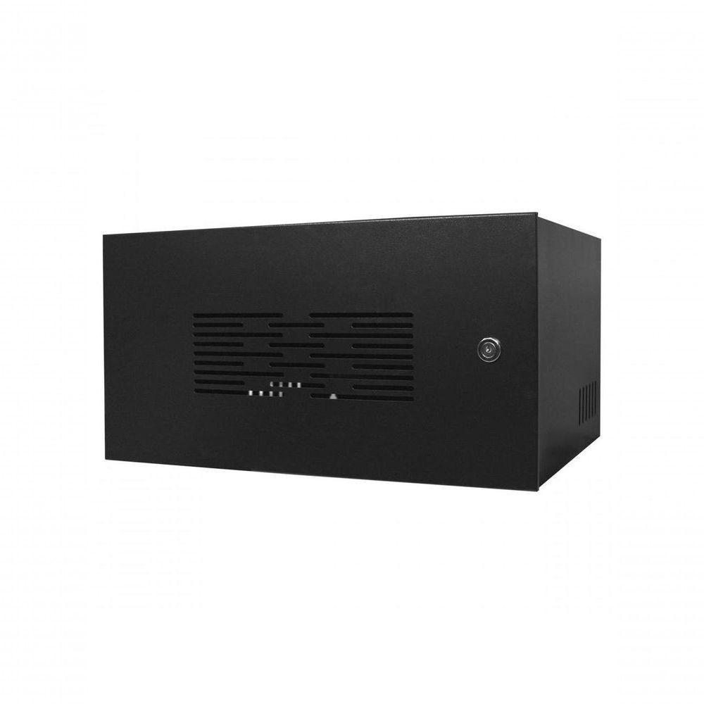 Mini Rack Max Eletron 19 05 X 350mm Porta Perfurada - Preto - 2