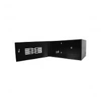 Mini Rack Max Eletron 19 05 X 350mm Porta Perfurada - Preto - 1