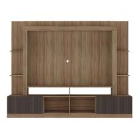 Rack Estante Com Painel Tv 65" E 2 Portas Catar Multimóveis Br3395 Madeirado/tenerife - 2