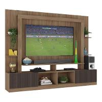 Rack Estante Com Painel Tv 65" E 2 Portas Catar Multimóveis Br3395 Madeirado/tenerife - 5
