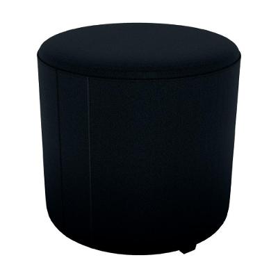 Puff Redondo Decorativo Copenhage 43 Cm Veludo Inca Milani Store Preto