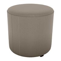 Puff Redondo Decorativo Copenhage 43x43 Cm Veludo Milani Store Marrom Claro - 1