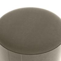 Puff Redondo Copenhage Veludo Maserati Milani Store Marrom Claro - 6